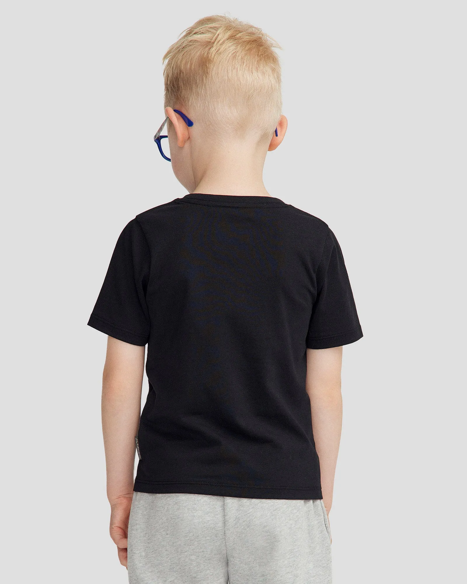 Kids' Auckland Organic Cotton T-shirt - Black Stingray