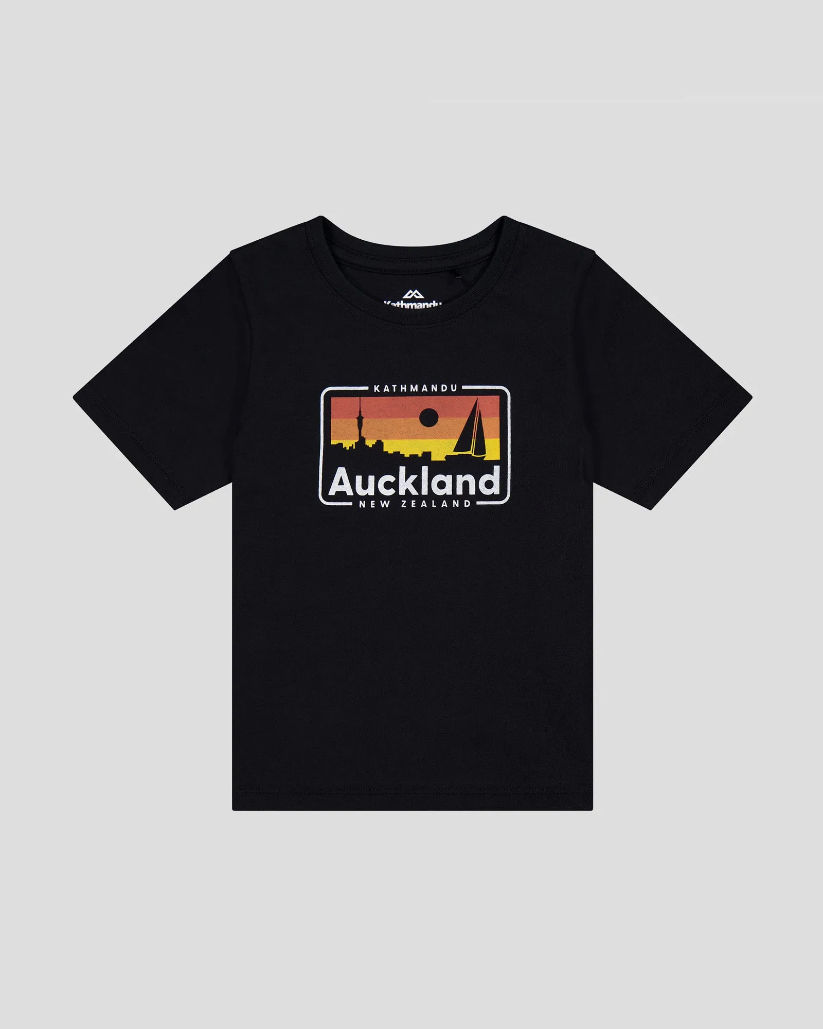 Kids' Auckland Organic Cotton T-shirt - Black Stingray