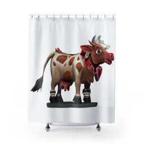 Light Brown Cow Shower Curtains