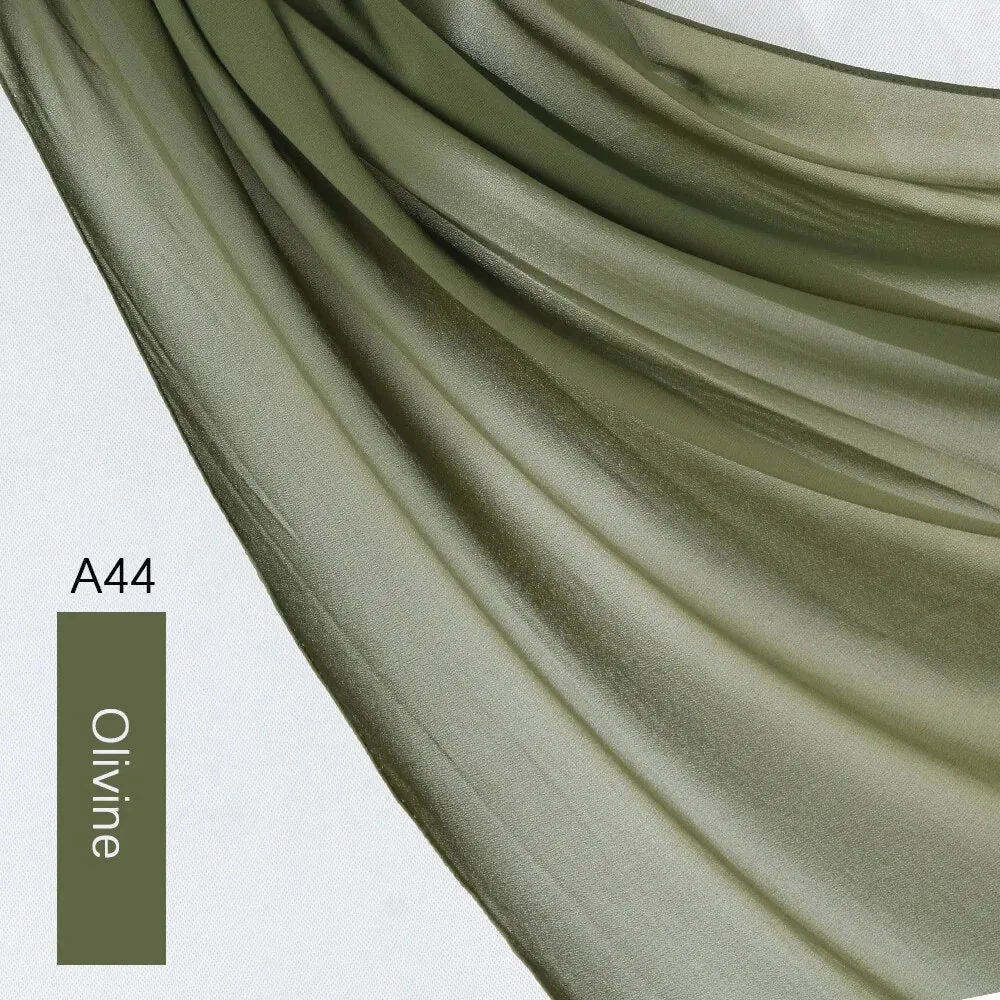 Lightweight Monochrome Chiffon Hijab | Stylish Sun Protection Scarf for Casual Outdoor Wear