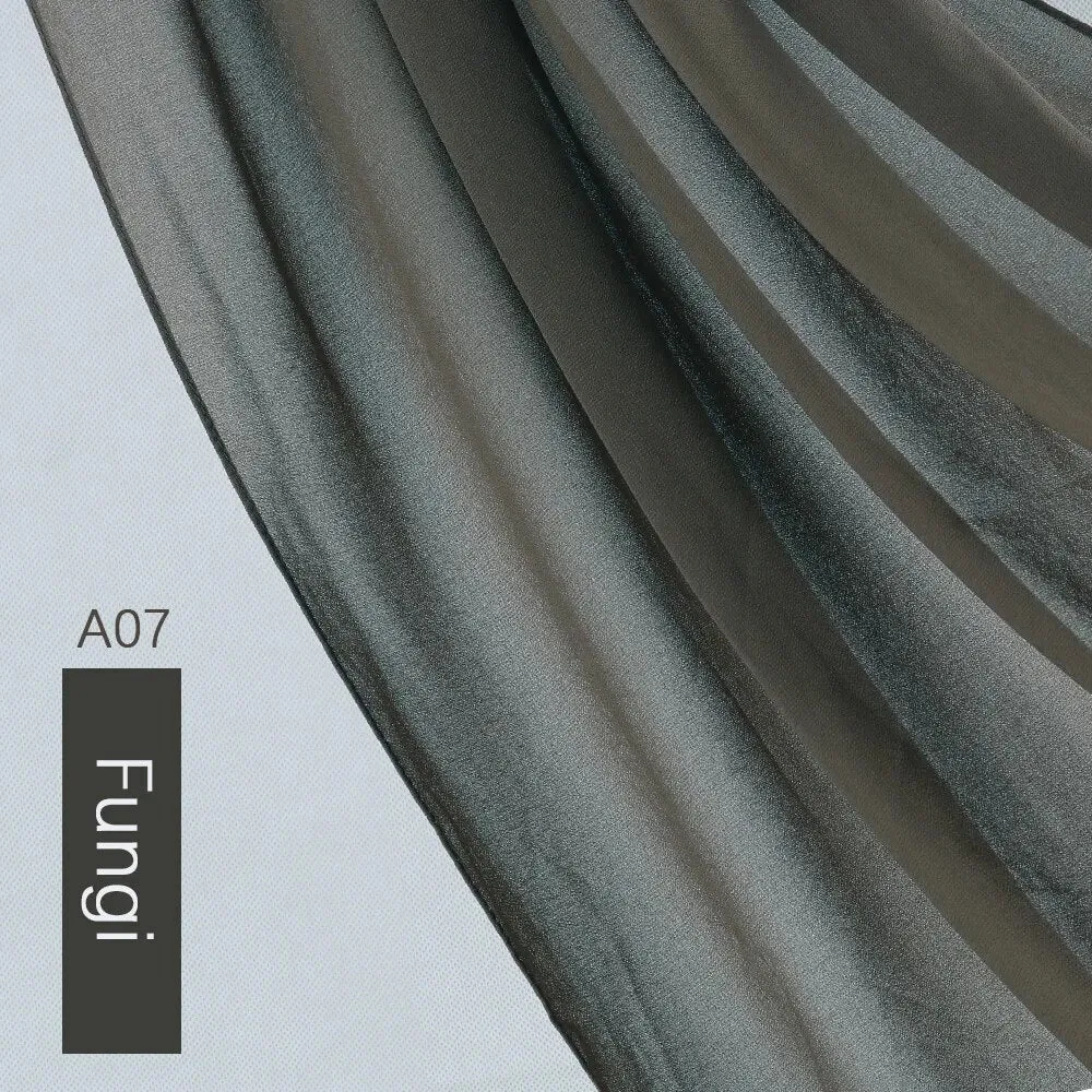Lightweight Monochrome Chiffon Hijab | Stylish Sun Protection Scarf for Casual Outdoor Wear