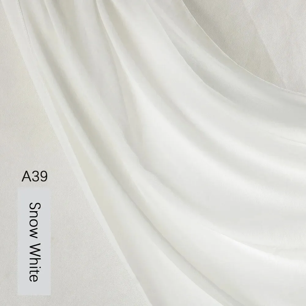Lightweight Monochrome Chiffon Hijab | Stylish Sun Protection Scarf for Casual Outdoor Wear