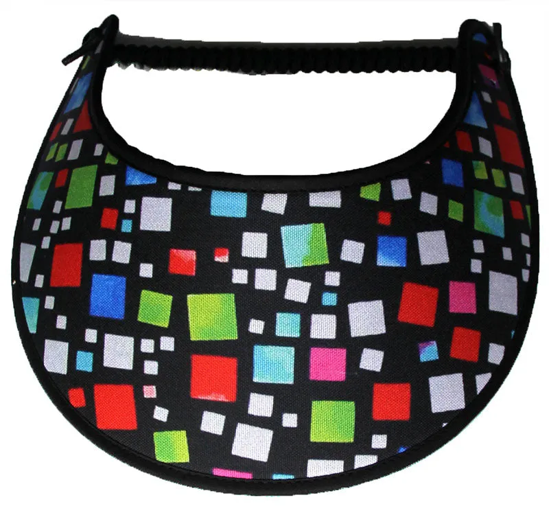 M102 Black Sun Visor with Different Colored Squares