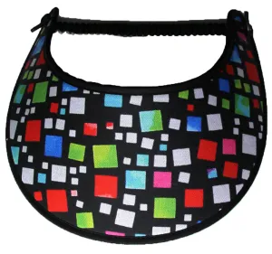 M102 Black Sun Visor with Different Colored Squares