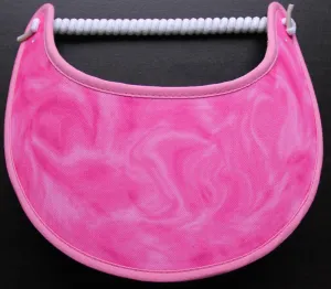 M402 Cotton Candy Pink Sun Visor Trimmed in Pink