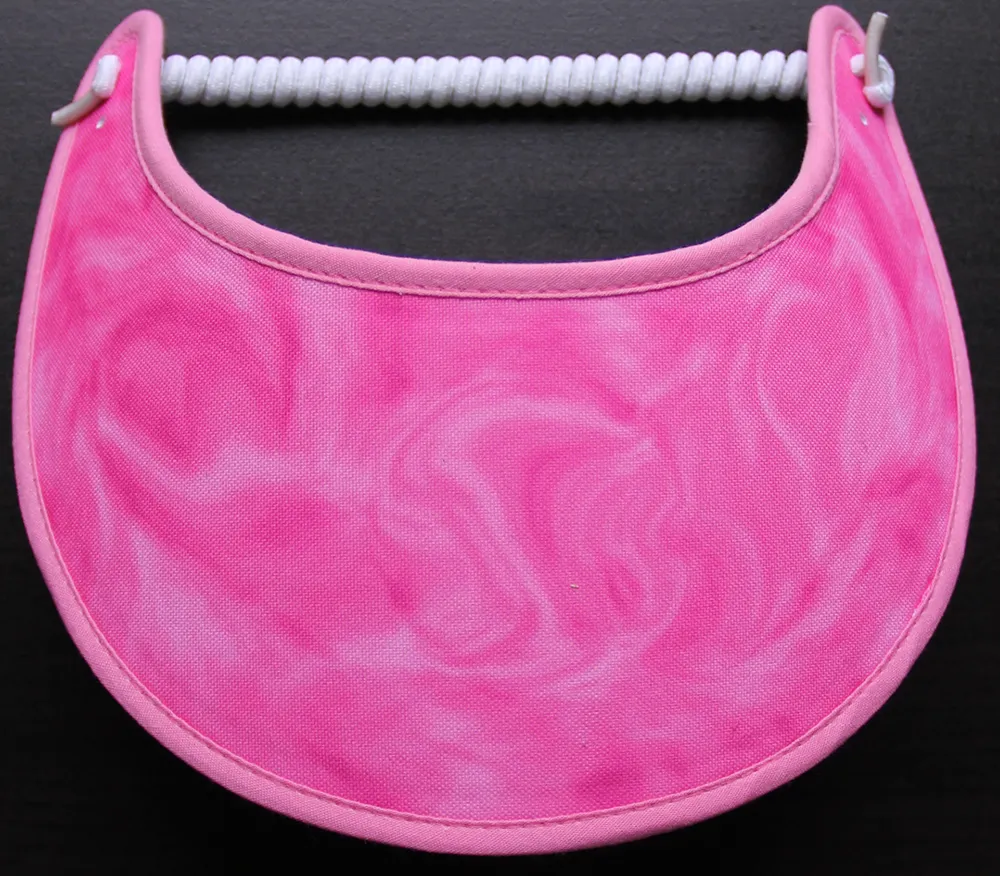 M402 Cotton Candy Pink Sun Visor Trimmed in Pink
