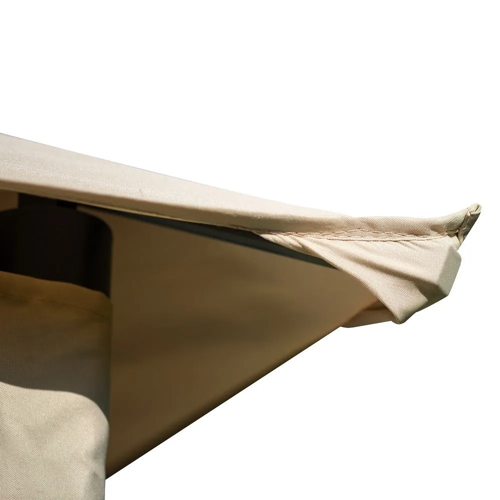 Mcclain Double Tiered Patio Gazebo - Beige
