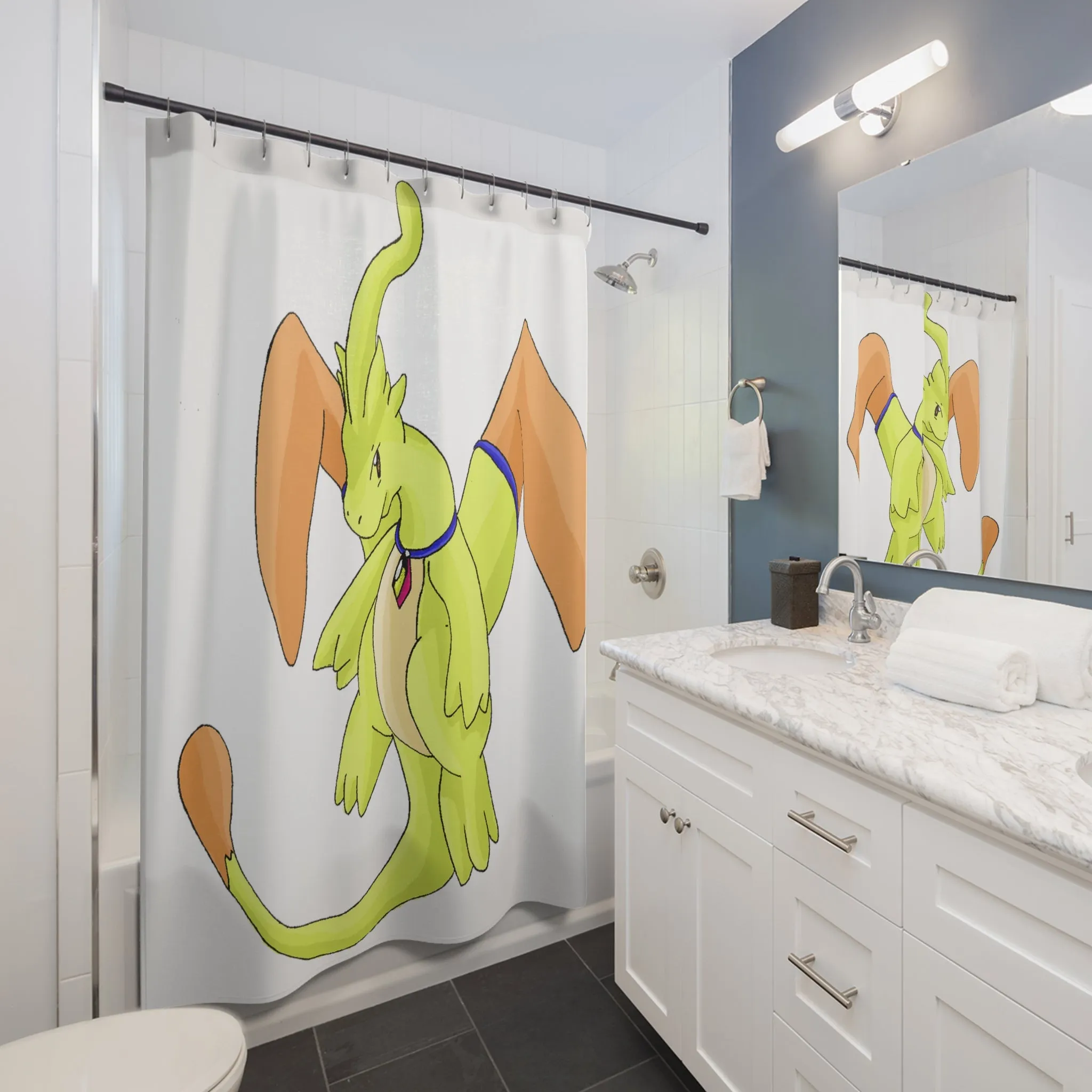 Mergilender Shower Curtains
