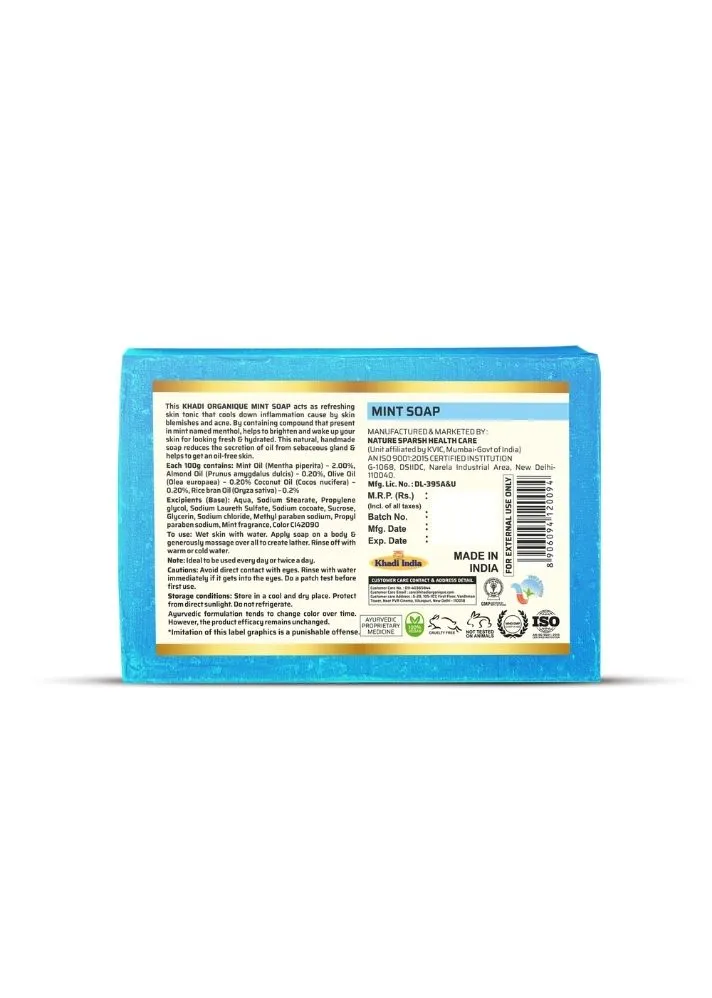 Mint Soap - Khadi Organique