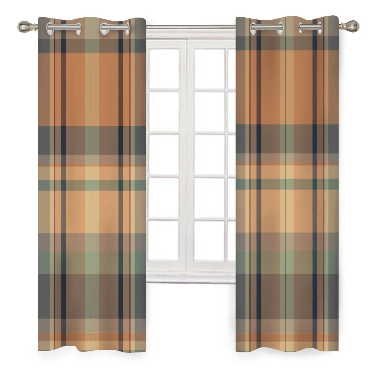 Moody Plaid Curtains