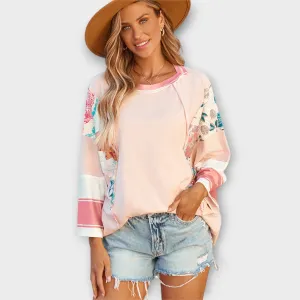 Nella Floral Patchwork Blouse