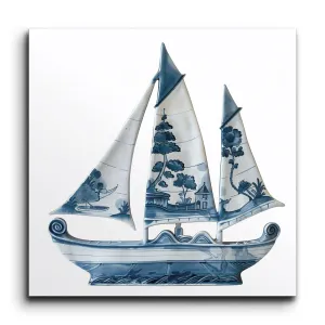 Porcelain Sailboat Serenity