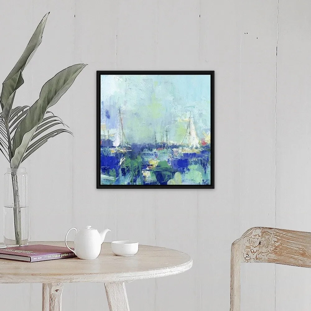 "A Perfect Day" Black Float Frame Canvas Art