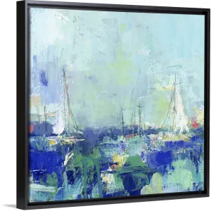 "A Perfect Day" Black Float Frame Canvas Art