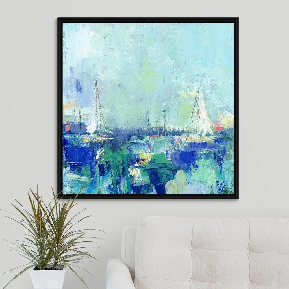 "A Perfect Day" Black Float Frame Canvas Art