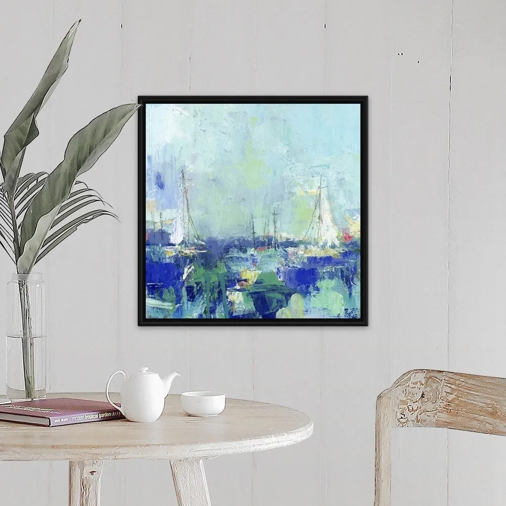 "A Perfect Day" Black Float Frame Canvas Art