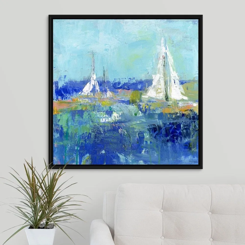 "Anything Better" Black Float Frame Canvas Art