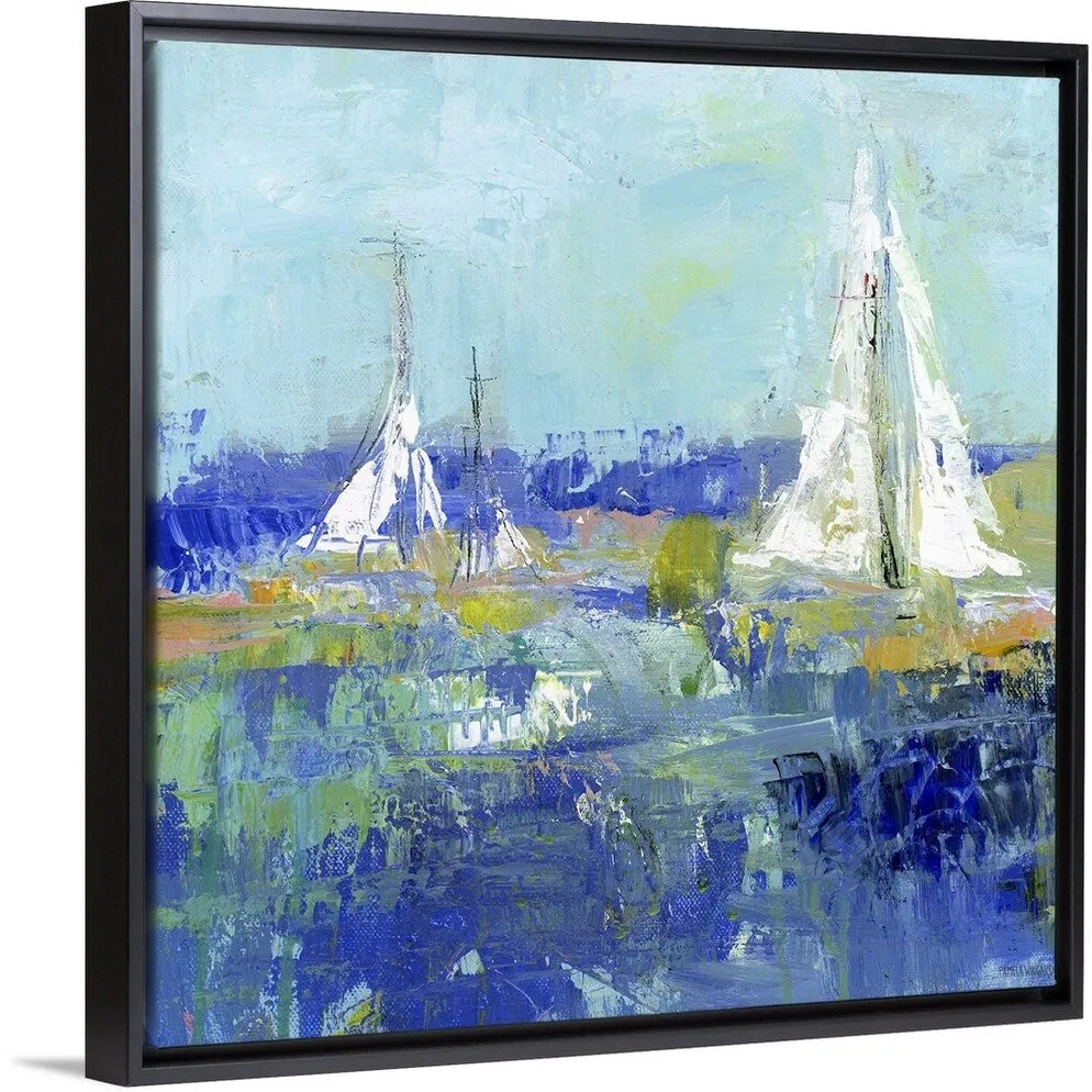 "Anything Better" Black Float Frame Canvas Art