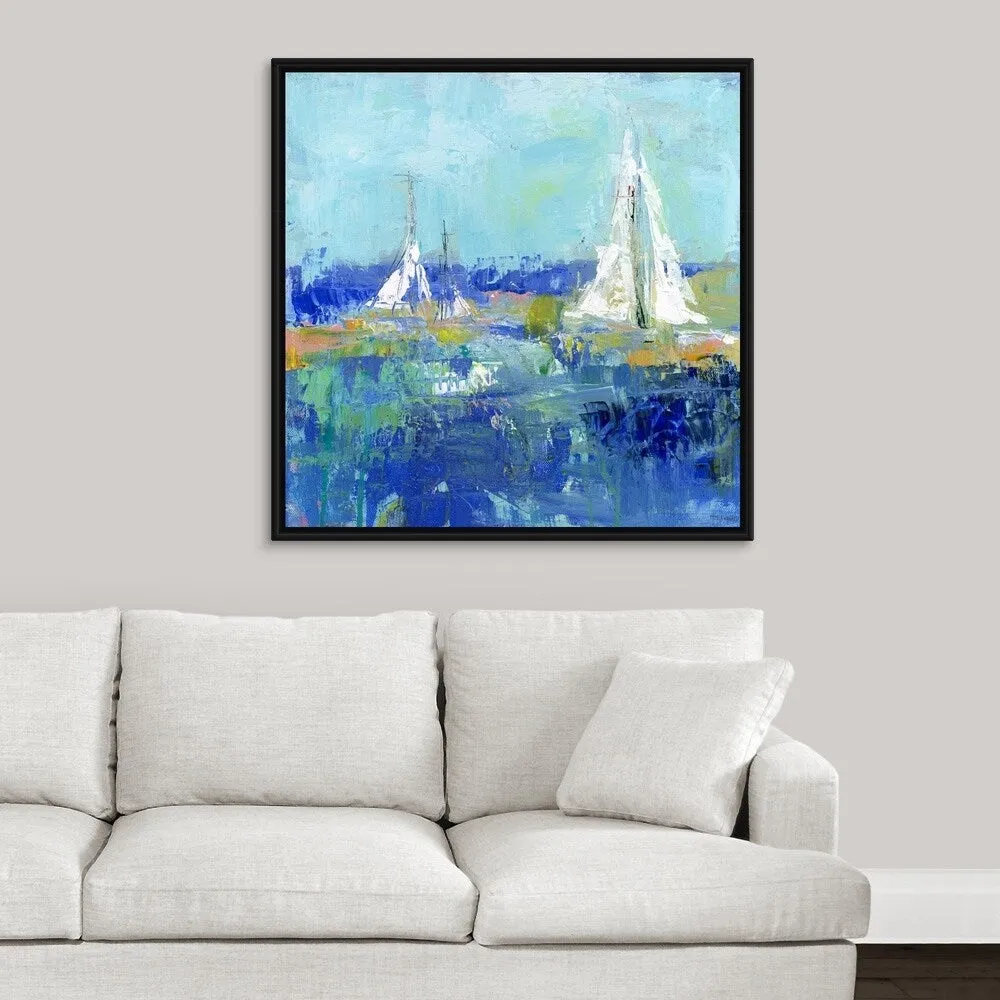 "Anything Better" Black Float Frame Canvas Art