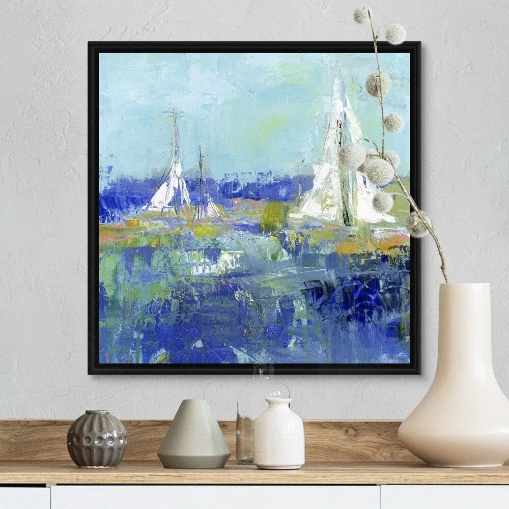 "Anything Better" Black Float Frame Canvas Art