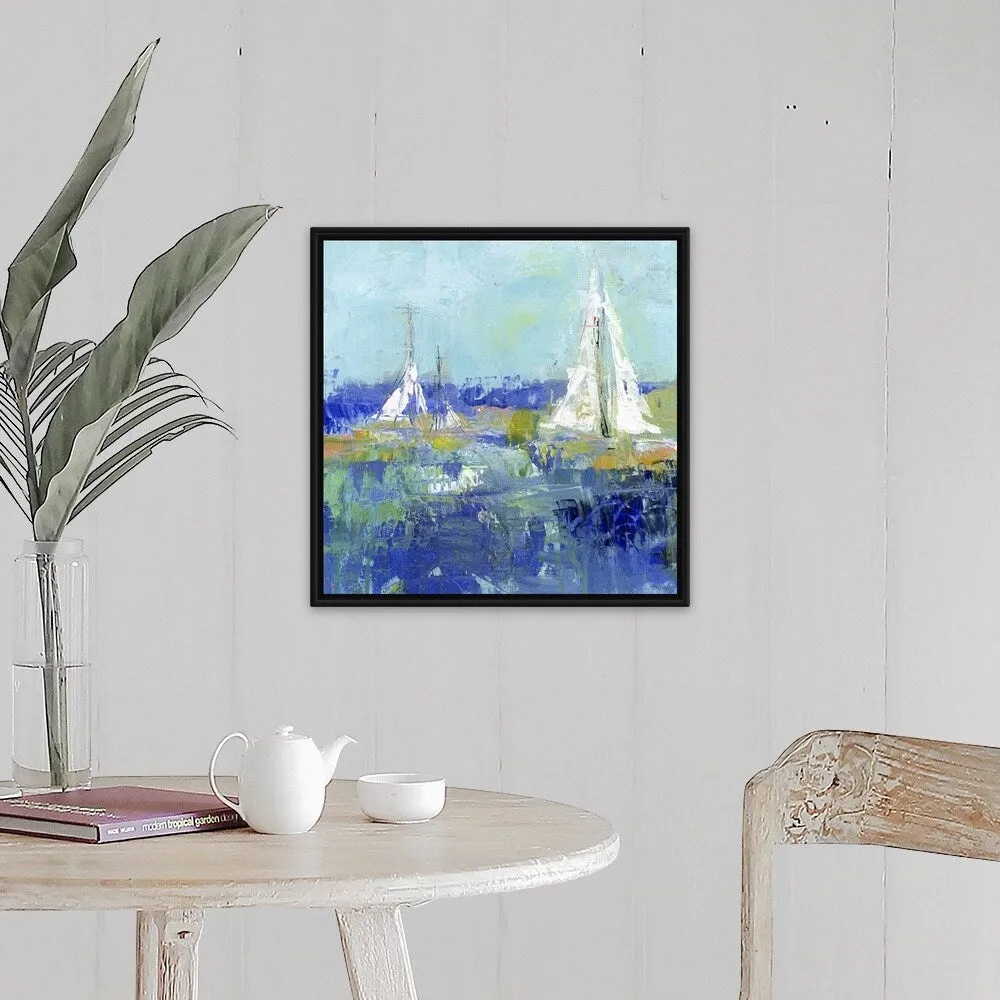 "Anything Better" Black Float Frame Canvas Art