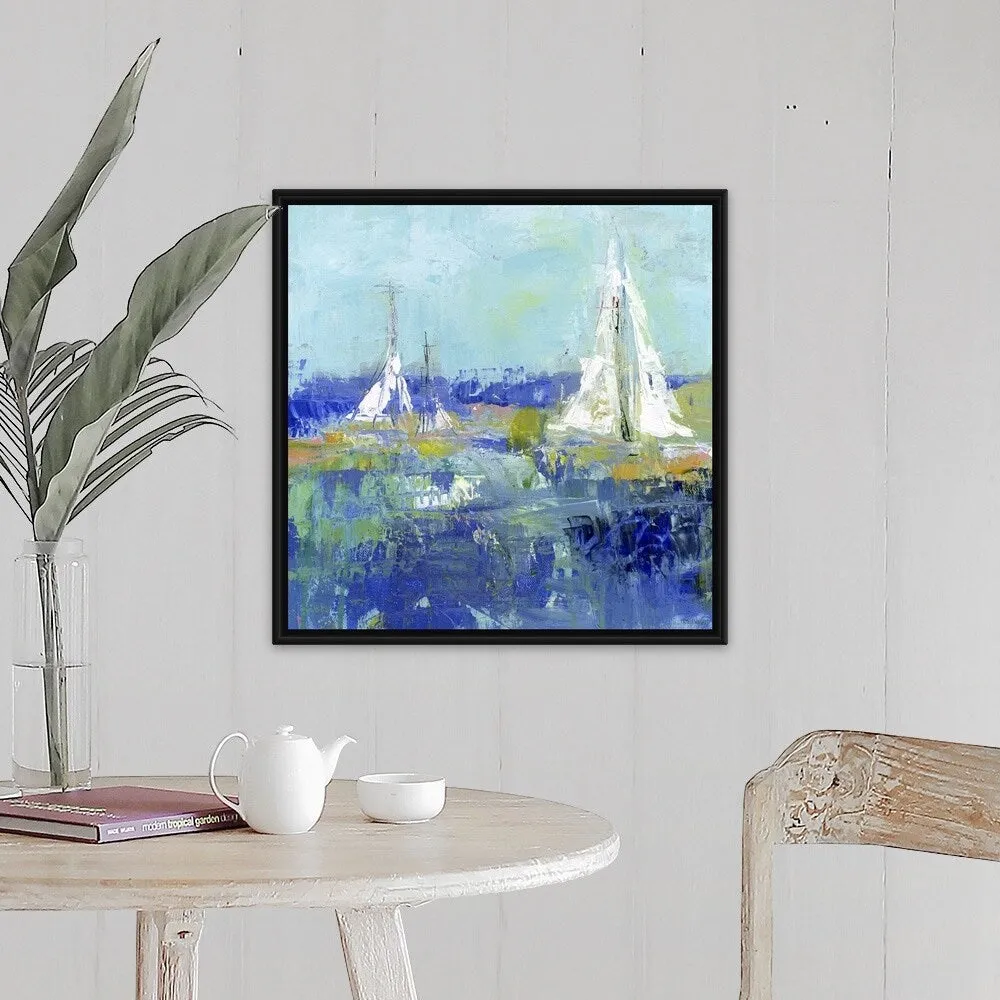 "Anything Better" Black Float Frame Canvas Art