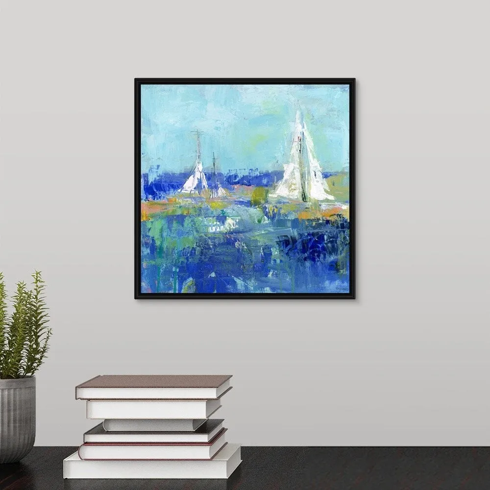 "Anything Better" Black Float Frame Canvas Art