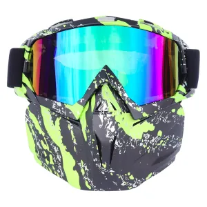 relaxed Sales!  Ski Equipment Adult Ski Goggles With Detachable Ski Mask To Block The Sun Windscreen Goggles