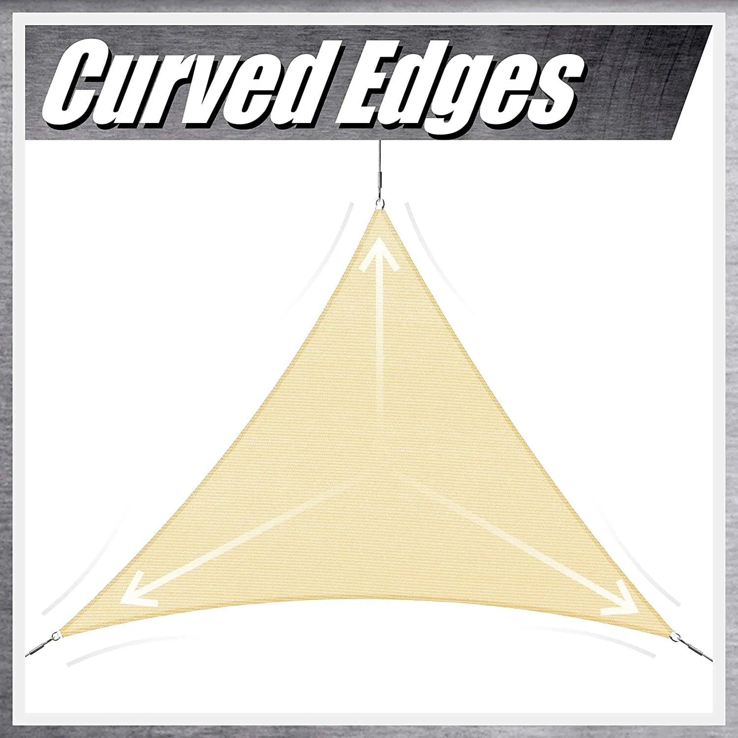 Right Triangle Sun Shade Sail Canopy, Commercial Grade, 7 Sizes, 8 Colors, Hardware Pack Included