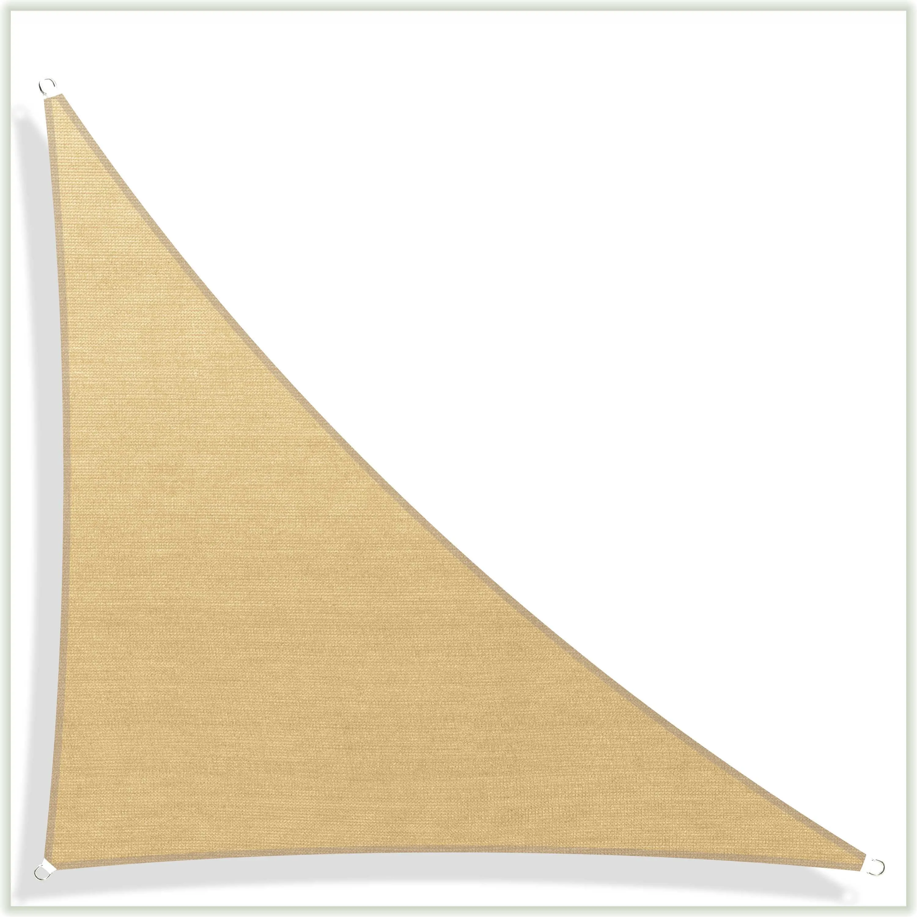 Right Triangle Sun Shade Sail Canopy, Commercial Grade, 7 Sizes, 8 Colors, Hardware Pack Included