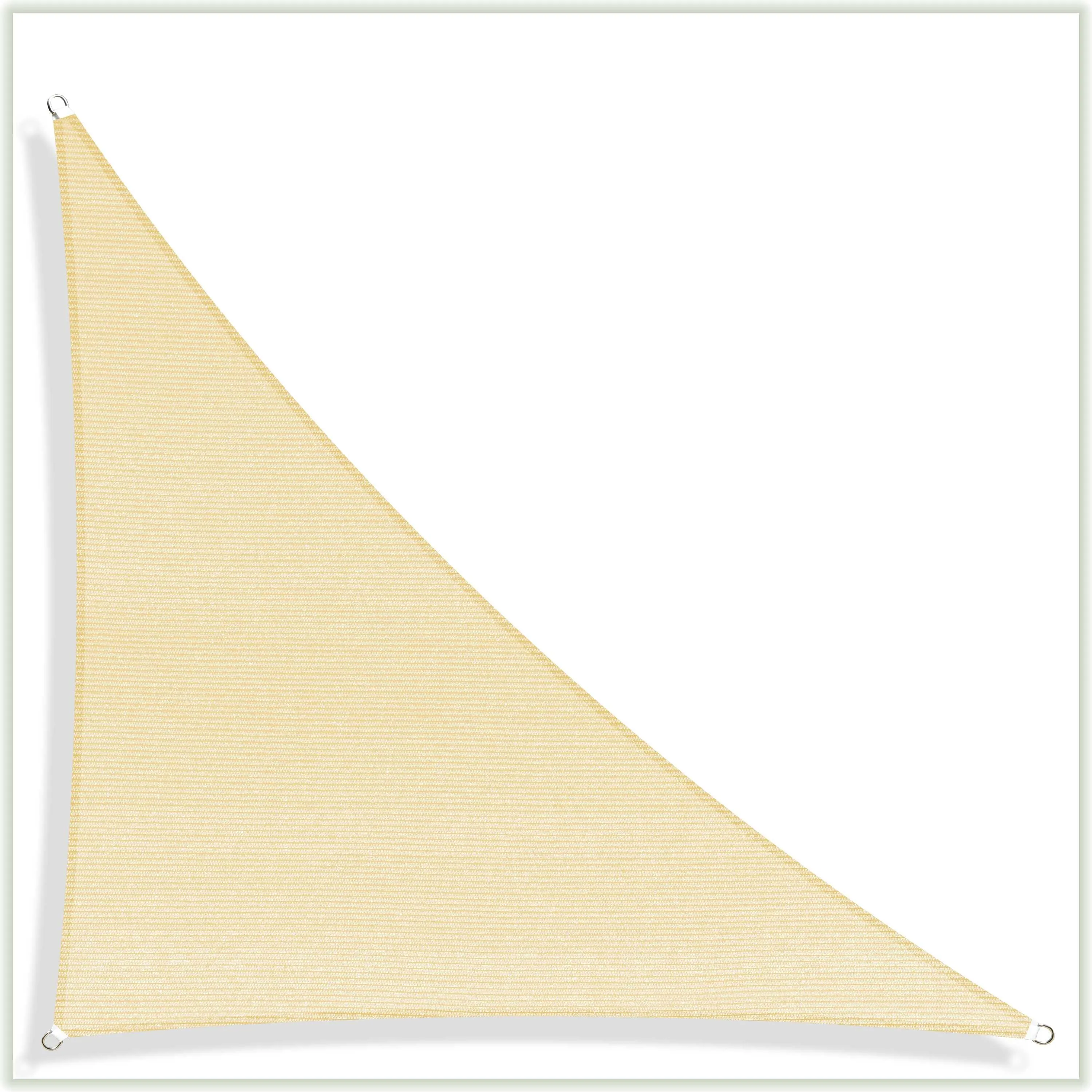 Right Triangle Sun Shade Sail Canopy, Commercial Grade, 7 Sizes, 8 Colors, Hardware Pack Included
