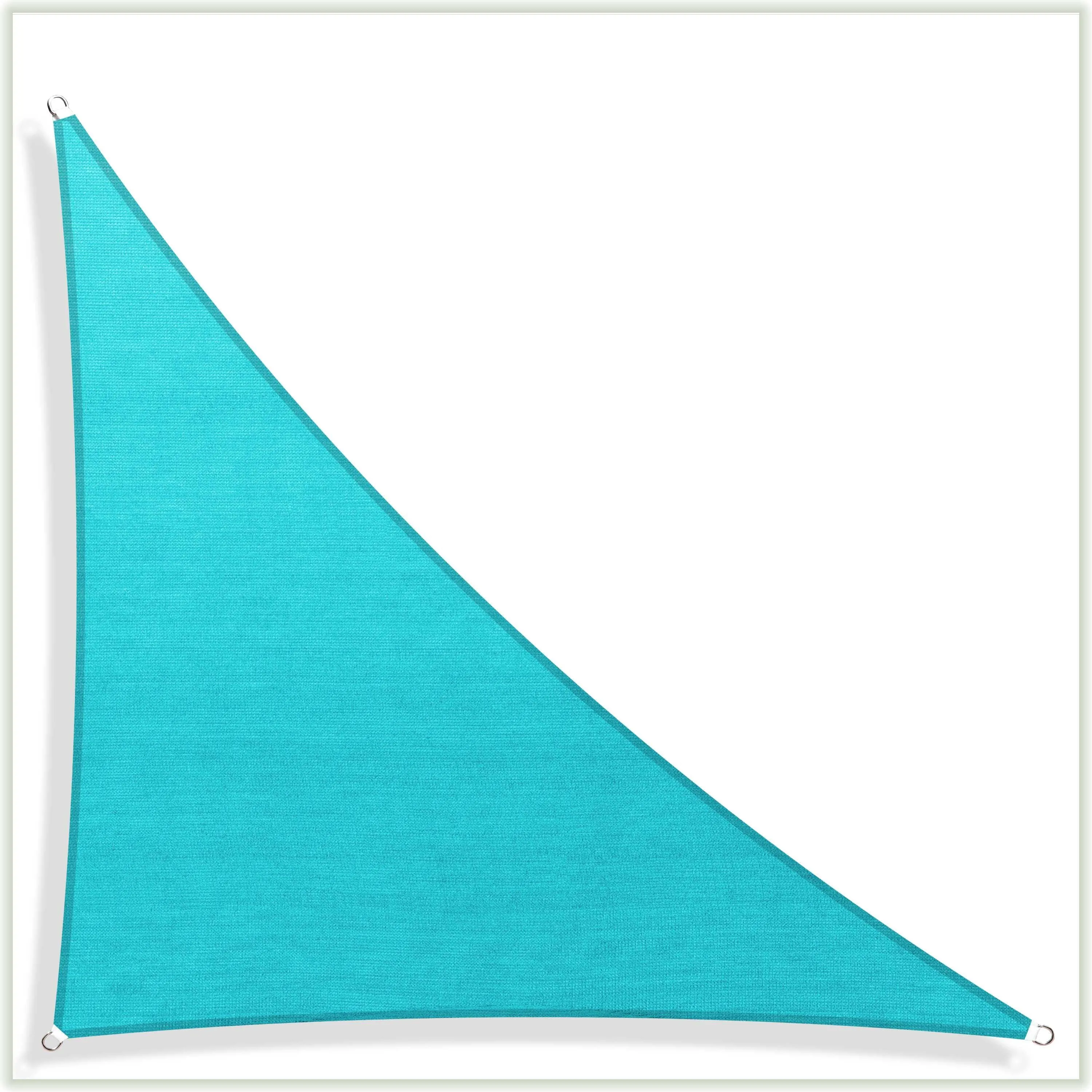 Right Triangle Sun Shade Sail Canopy, Commercial Grade, 7 Sizes, 8 Colors, Hardware Pack Included