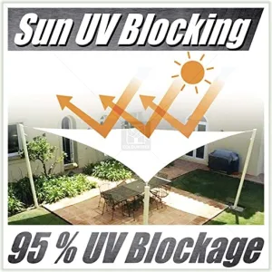 Right Triangle Sun Shade Sail Canopy, Commercial Grade, 7 Sizes, 8 Colors, Hardware Pack Included