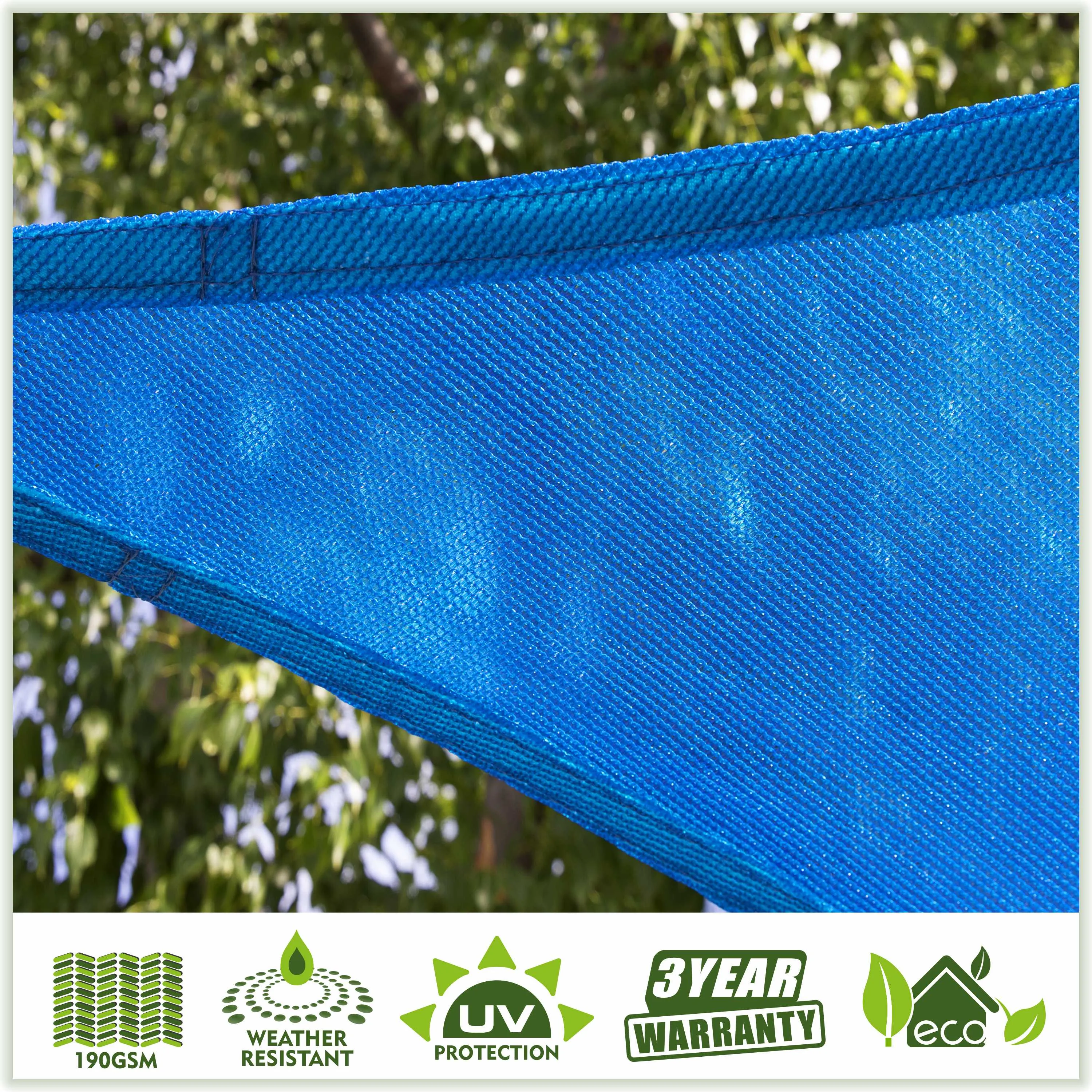 Right Triangle Sun Shade Sail Canopy, Commercial Grade, 7 Sizes, 8 Colors, Hardware Pack Included