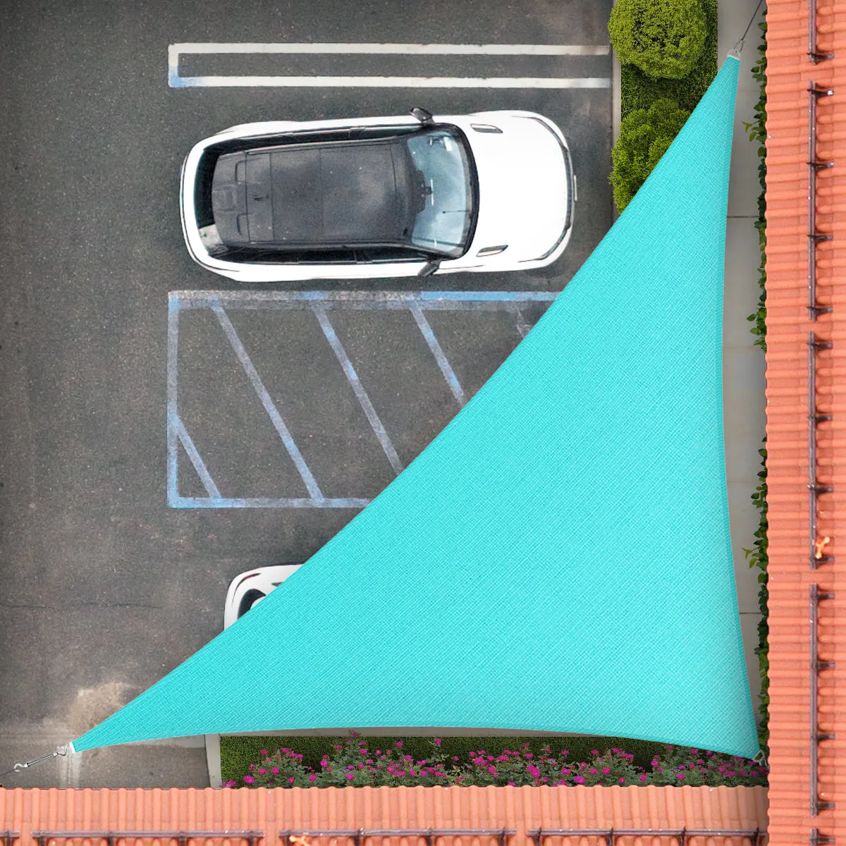 Right Triangle Sun Shade Sail Canopy Outdoor Patio Awning