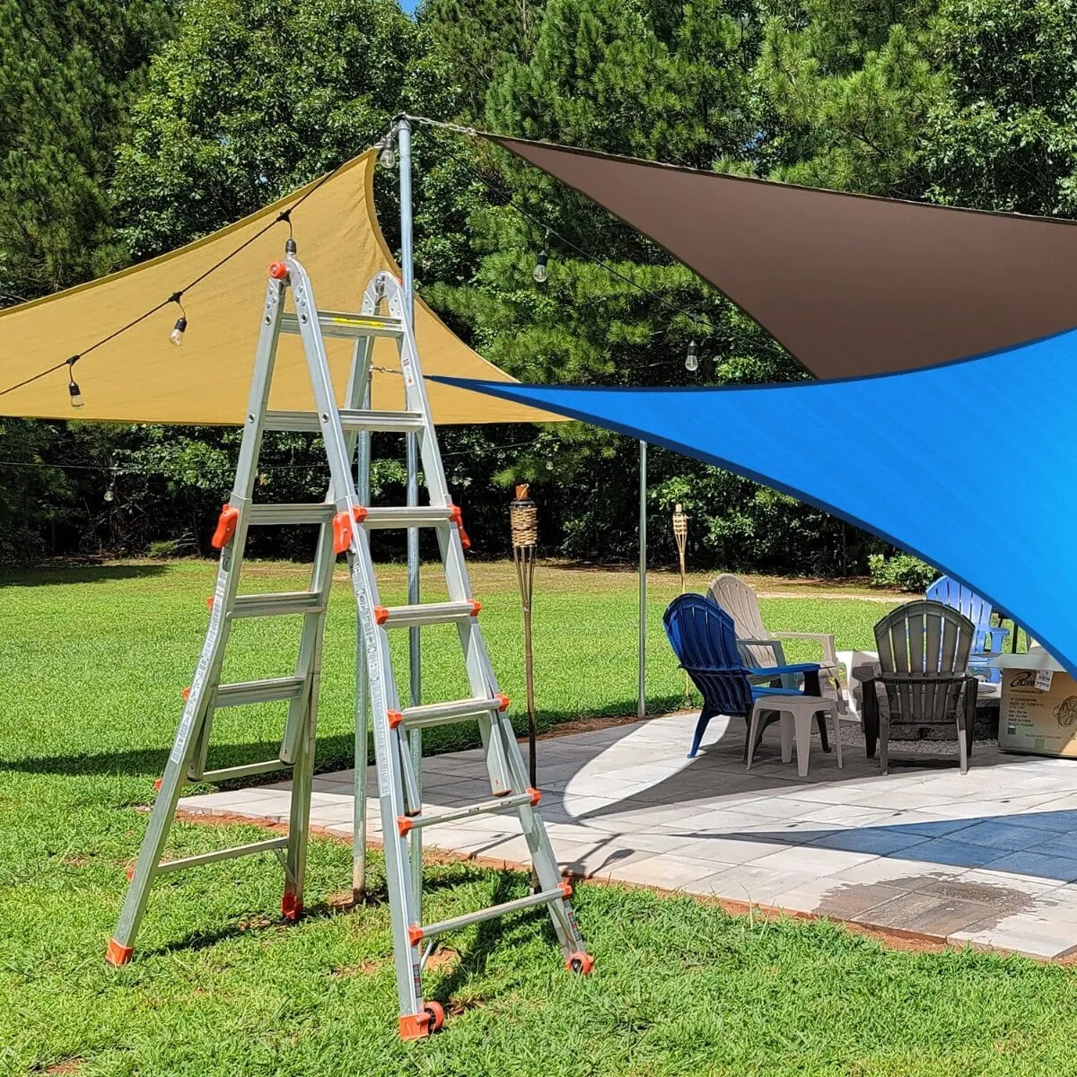 Right Triangle Sun Shade Sail Canopy Outdoor Patio Awning
