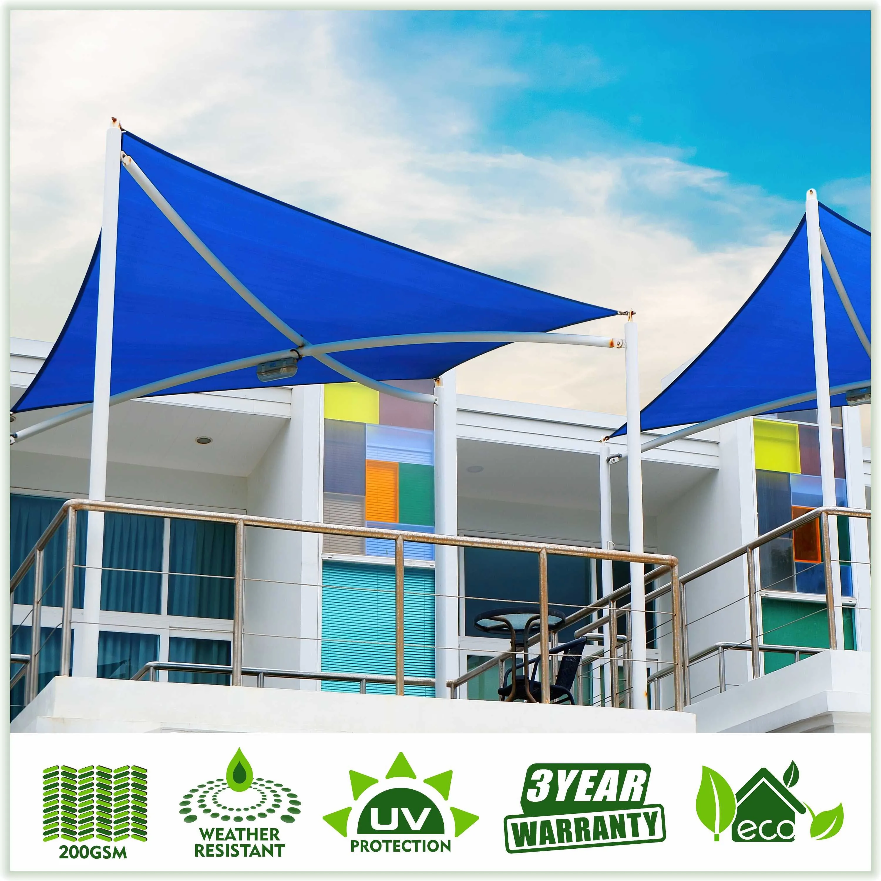 Right Triangle Sun Shade Sail Canopy Outdoor Patio Awning