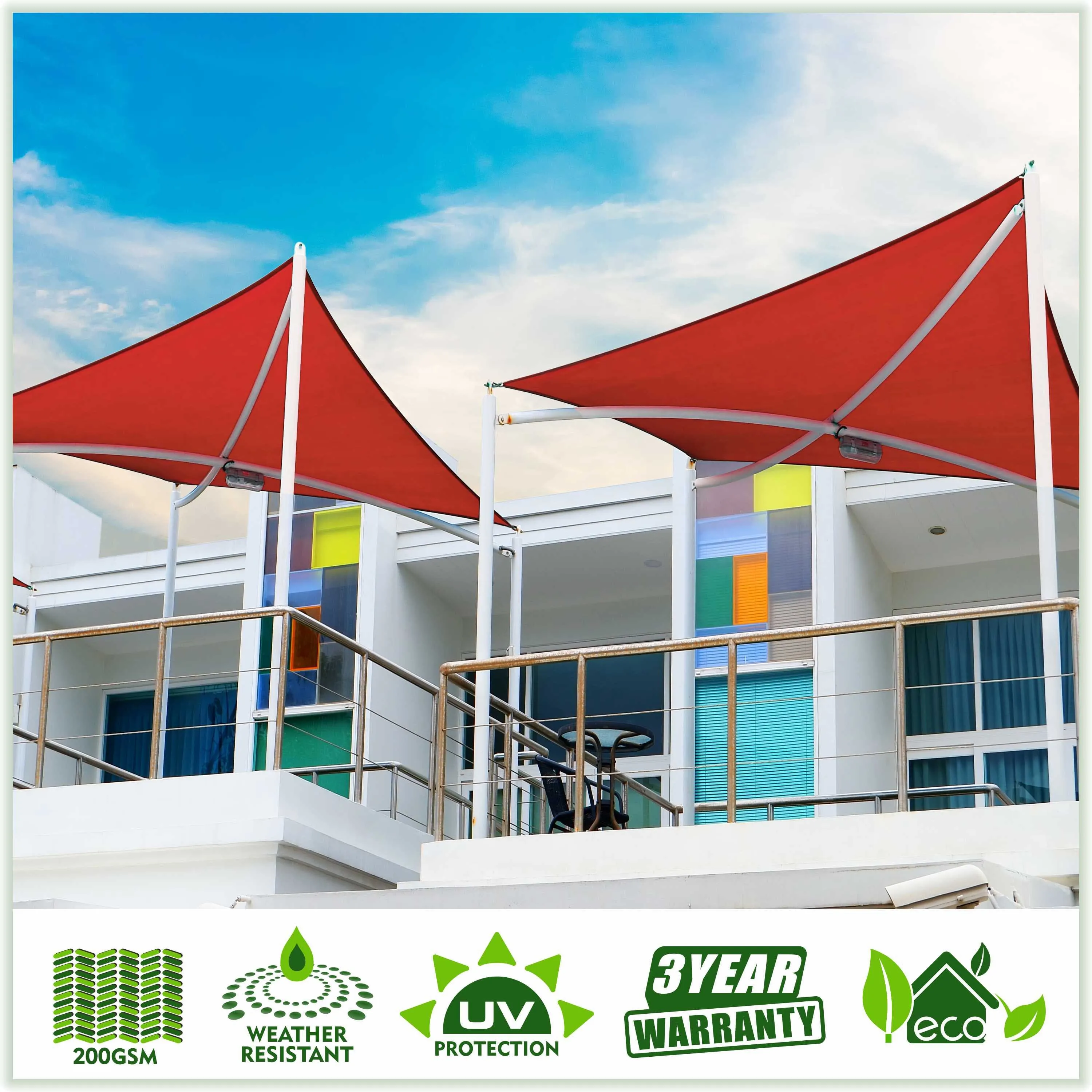 Right Triangle Sun Shade Sail Canopy Outdoor Patio Awning