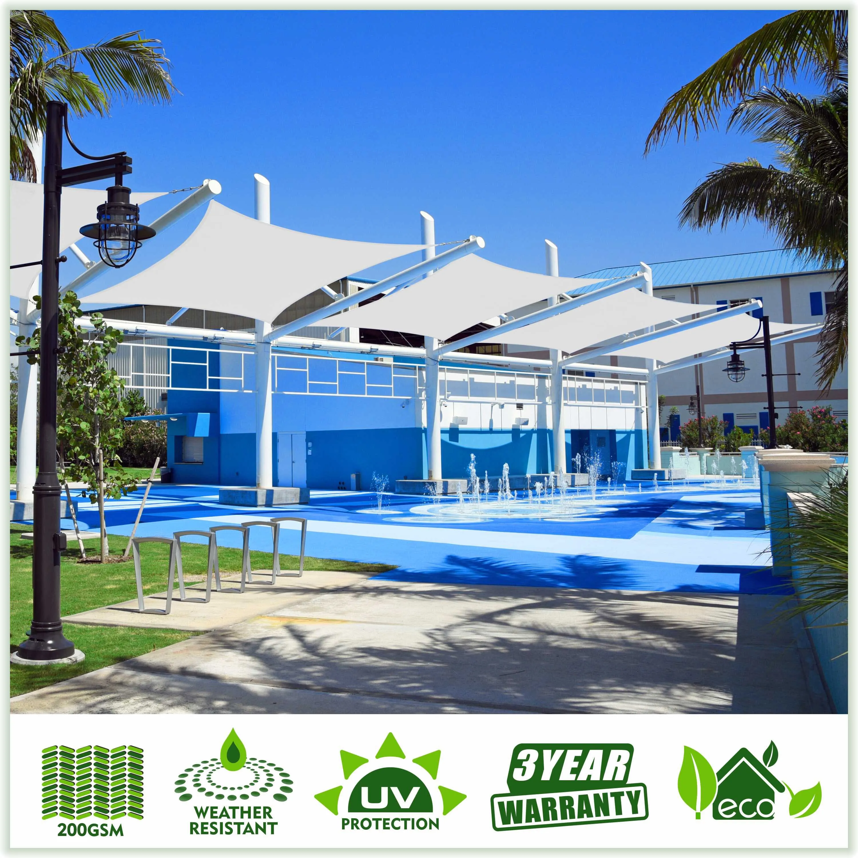 Right Triangle Sun Shade Sail Canopy Outdoor Patio Awning