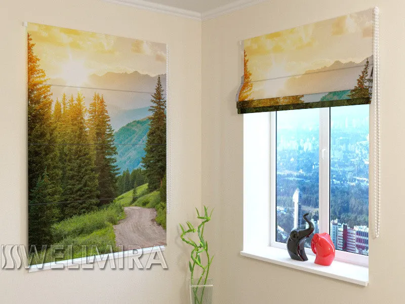 Roman Blind Sun and Mountains