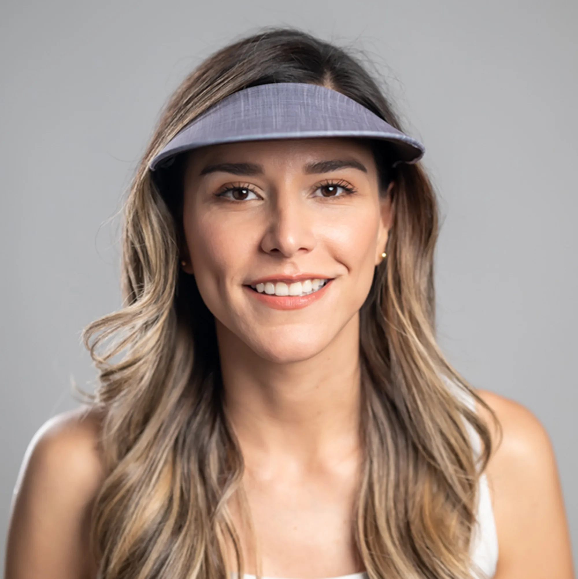 Round Brim - Charcoal Gray Linen
