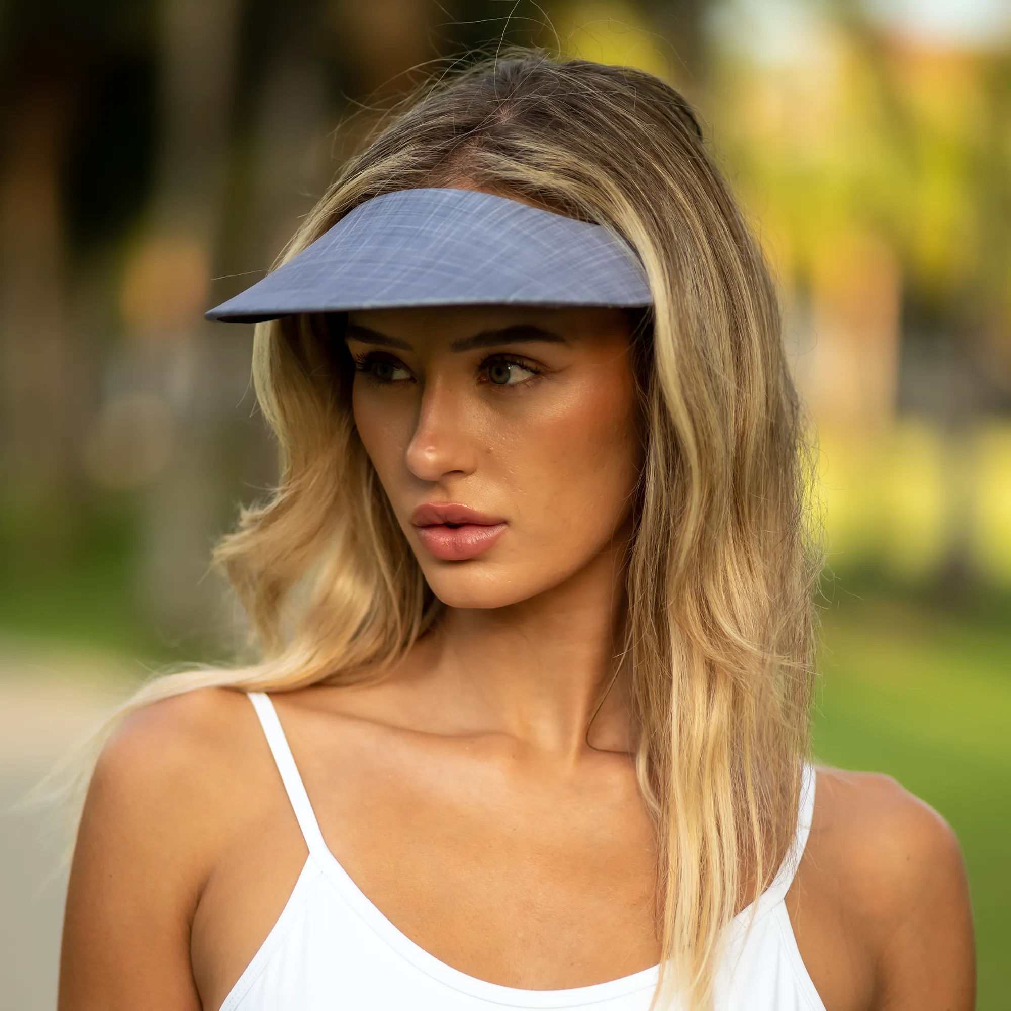 Round Brim - Charcoal Gray Linen