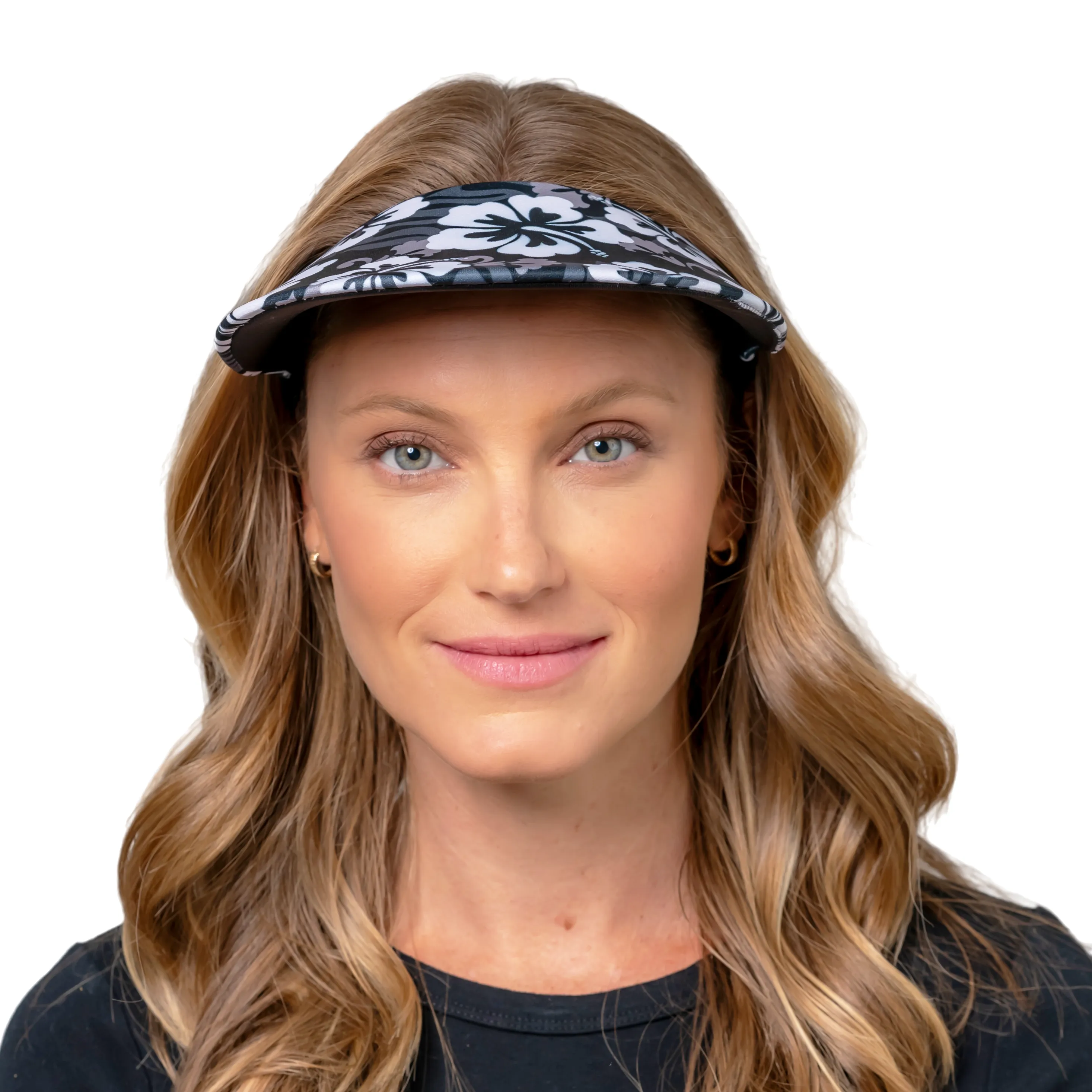 Round Brim - Hawaiian Print Abyss Black