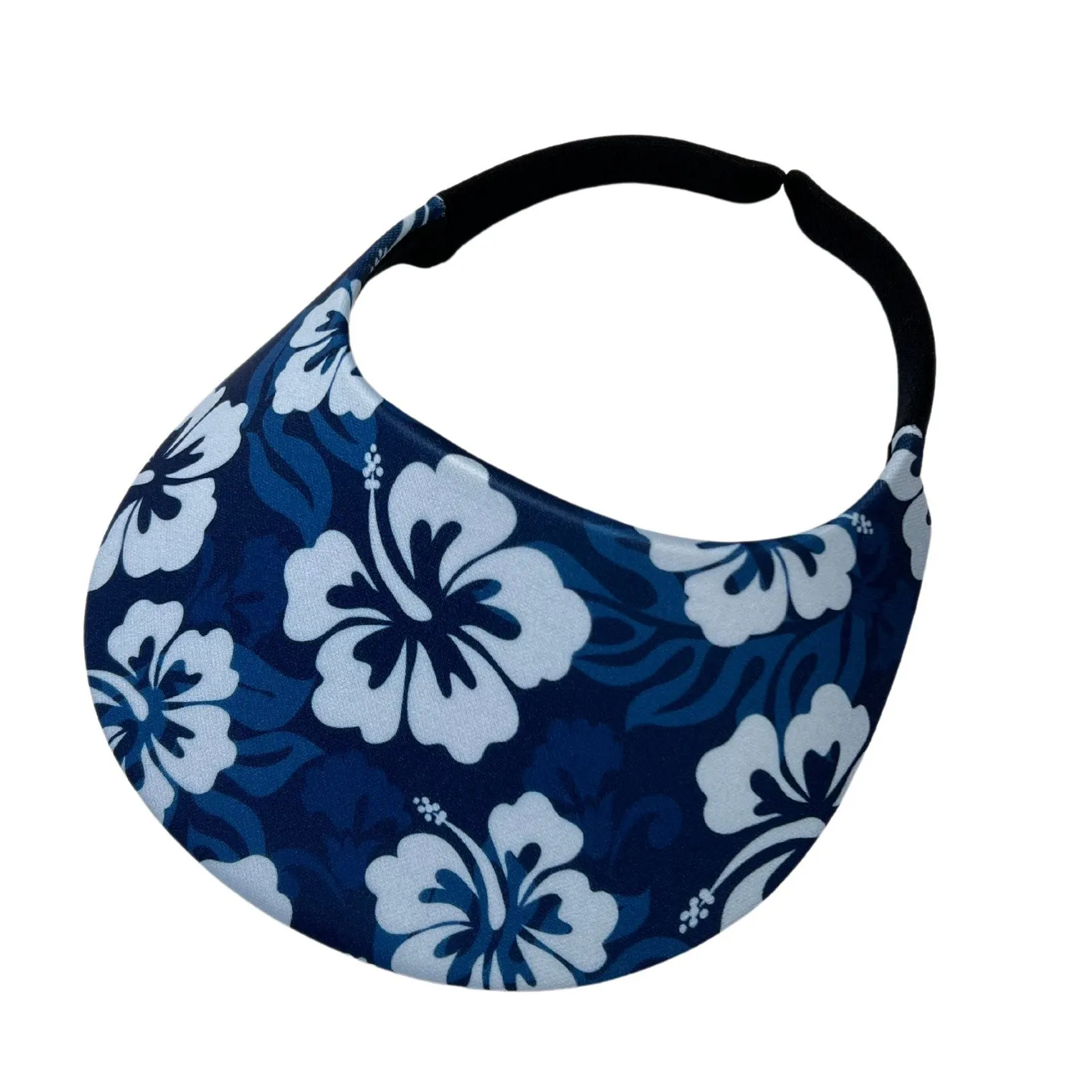 Round Brim - Hawaiian Print Midnight Blue