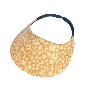 Round Brim - Sketched Floral Tangerine