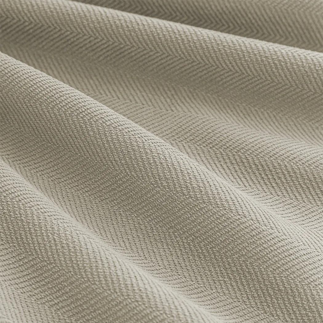 Set of 2 132x250 Blockout Curtains Chenille - Coffee