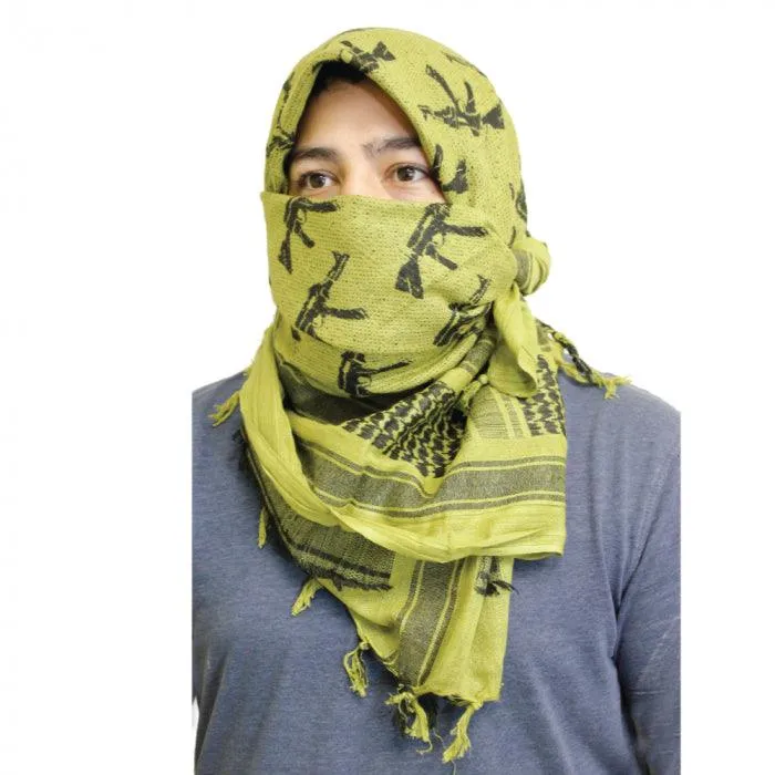 Shemagh (Head & Face Protection) Machine Gun Green