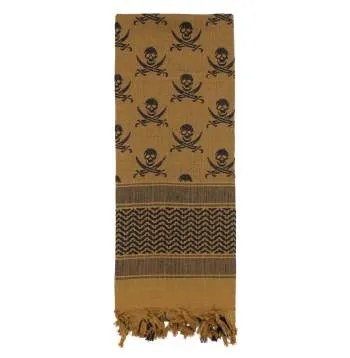 Skulls Shemagh Tactical Desert Keffiyeh Scarf