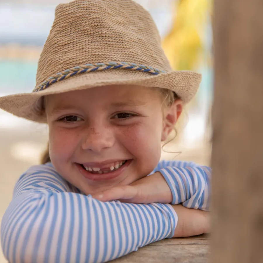 Snapper Rock Boys Braid Fedora 688 - Natural