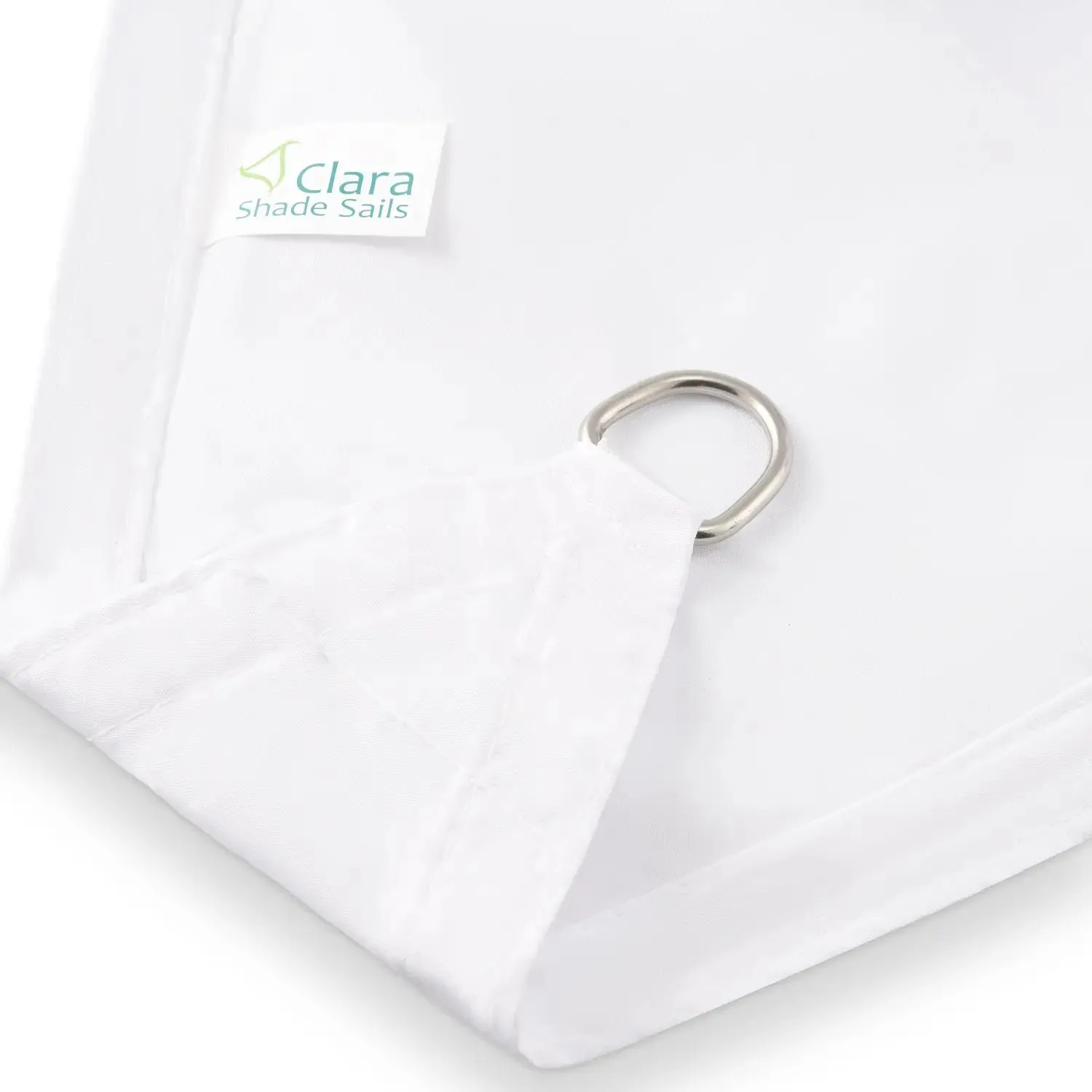 Square 3m - Clara Sun Shade Sail White Waterproof UV Patio Garden Canopy Awning